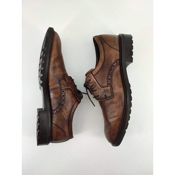 ECCO Vitrus I Men\'s Distressed Brown Casual Oxford Shoes Size 10-10.5 US main image 2